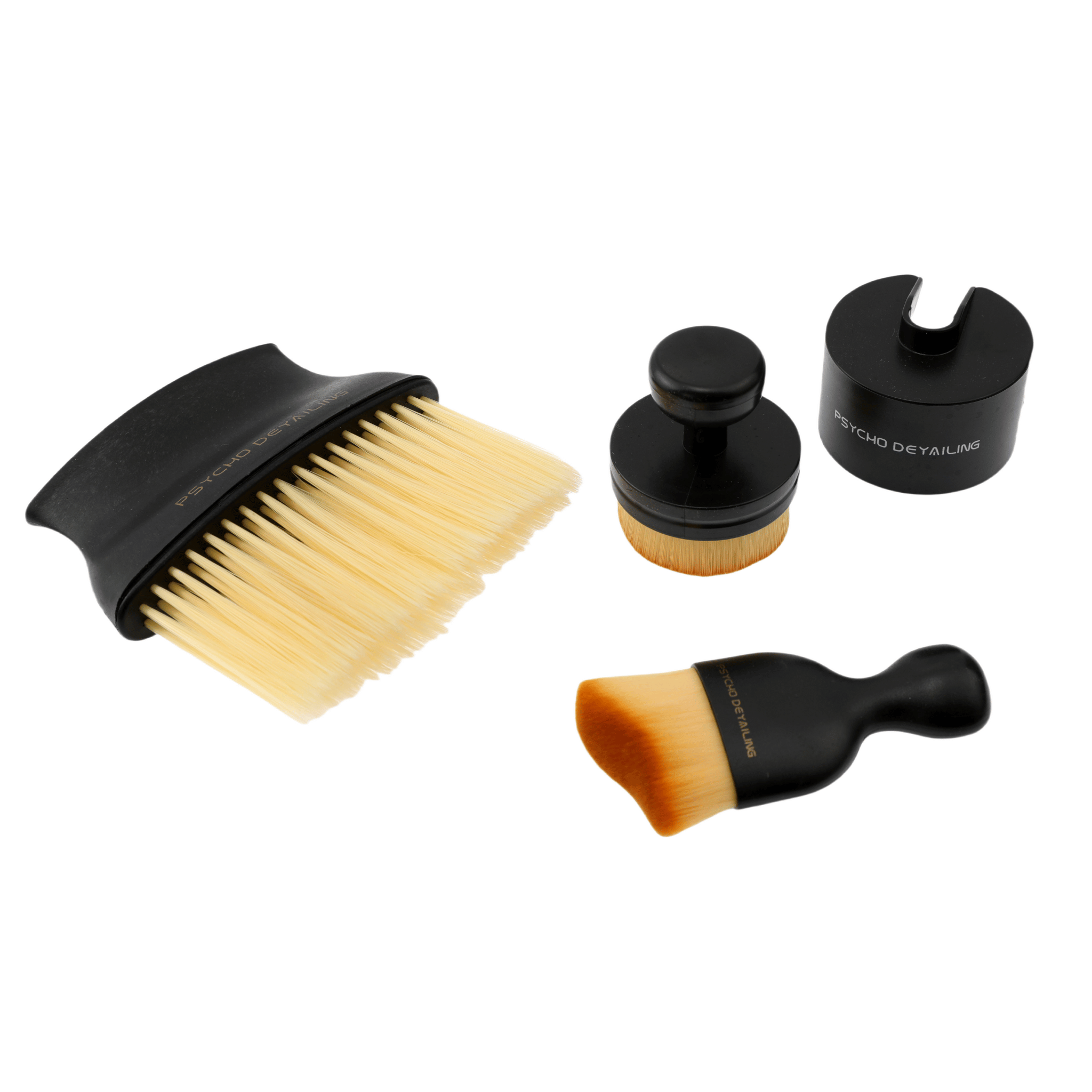 Car Cleaning Series – 3-Piece Interior Brush Kit for Vents, Screens & Tight Spaces - Psycho Detailing