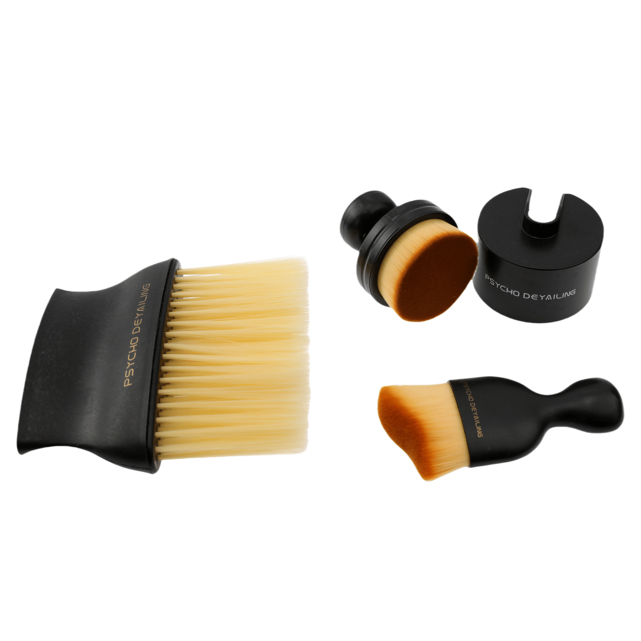 Car Cleaning Series – 3-Piece Interior Brush Kit for Vents, Screens & Tight Spaces - Psycho Detailing