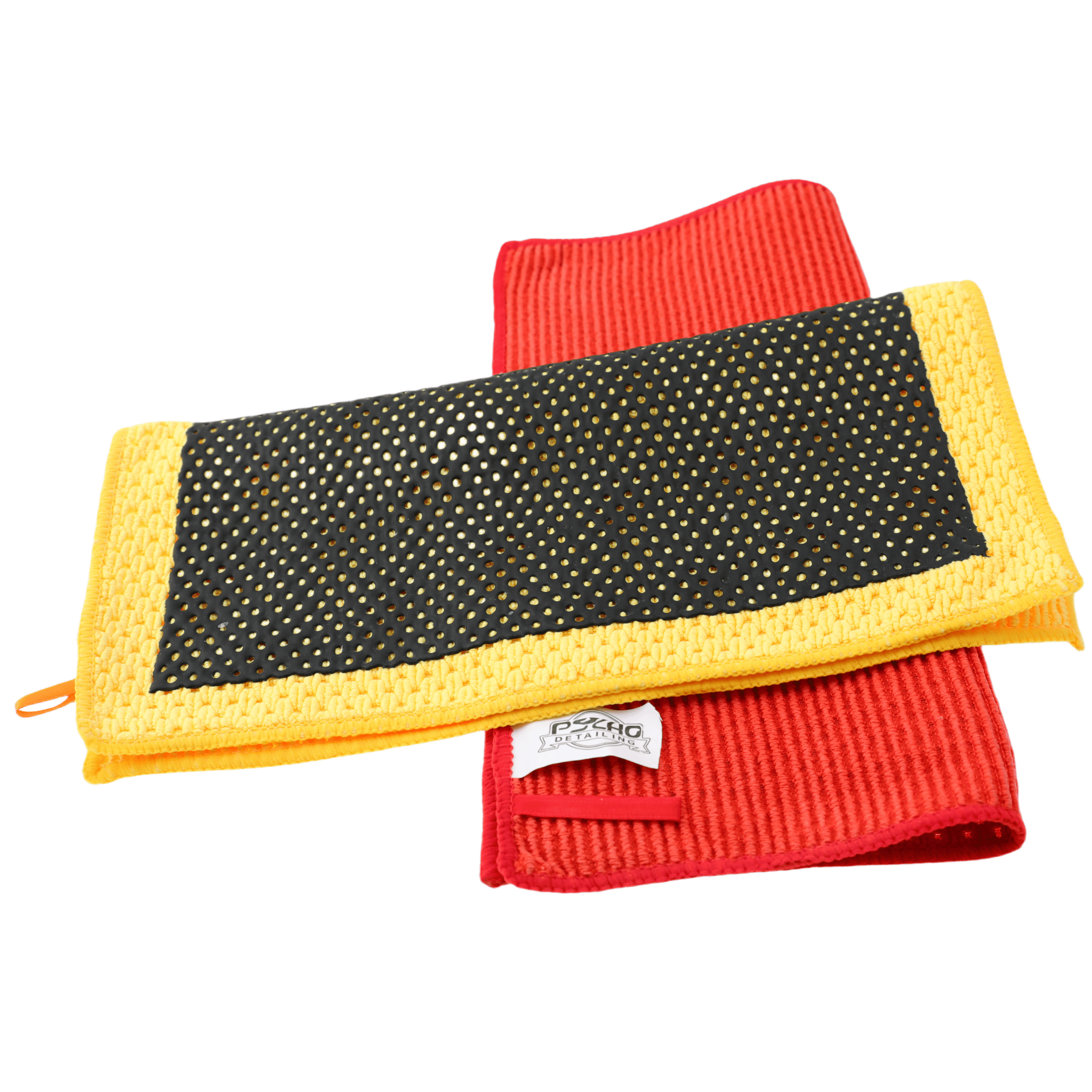 Psycho Detailing Dual-Face Clay Towel - Polymer Rubber & Microfiber Decontamination (30×30 cm) - Psycho Detailing