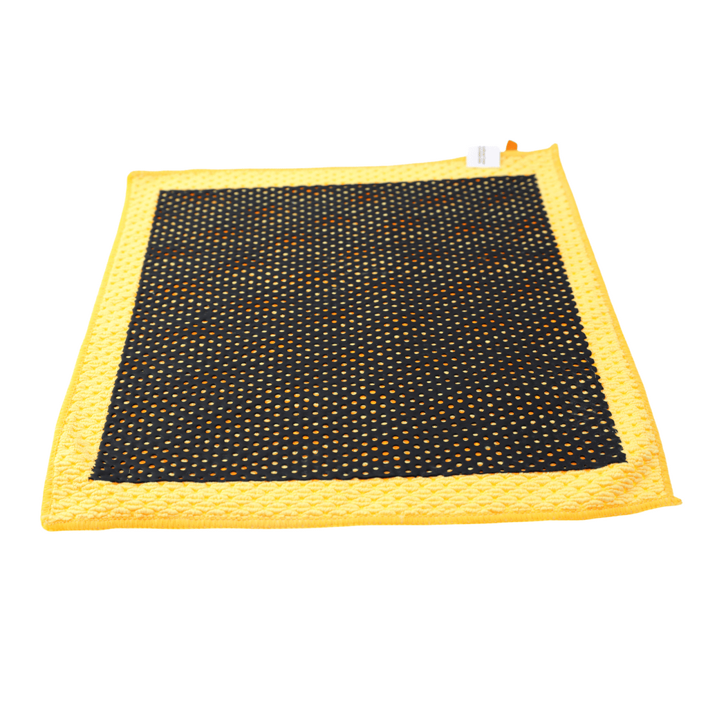 Psycho Detailing Dual-Face Clay Towel - Polymer Rubber & Microfiber Decontamination (30×30 cm) - Psycho Detailing