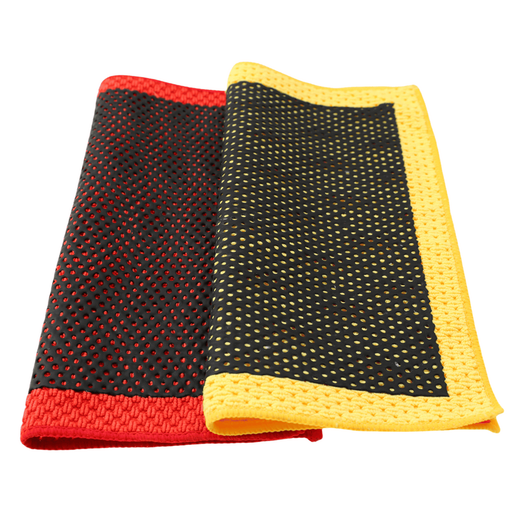 Psycho Detailing Dual-Face Clay Towel - Polymer Rubber & Microfiber Decontamination (30×30 cm) - Psycho Detailing