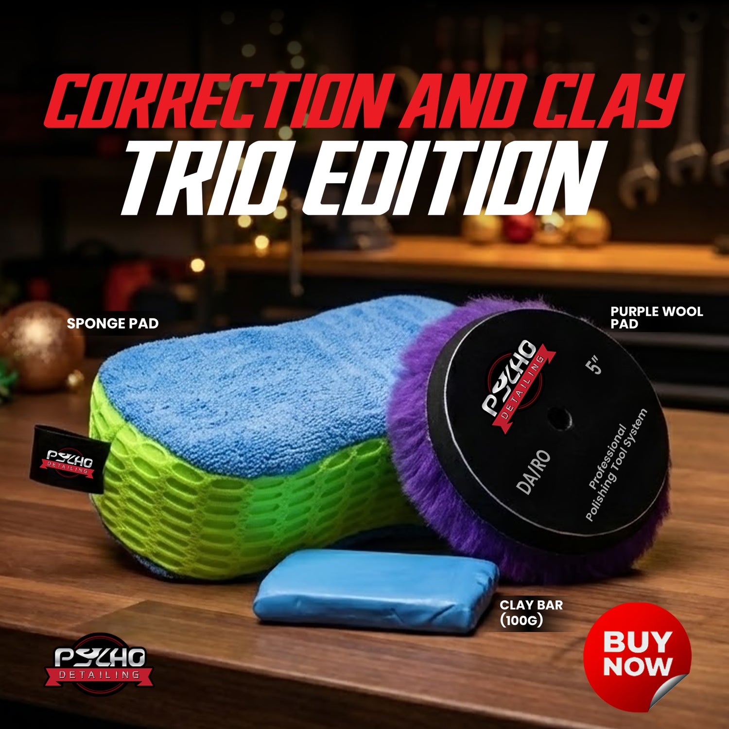 Correction & Clay Trio Sample Set - Psycho Detailing