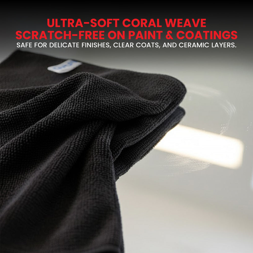 Microfiber-Warp 16x16” 300 GSM Premium Detailing Towel (Pack of 10) - Psycho Detailing