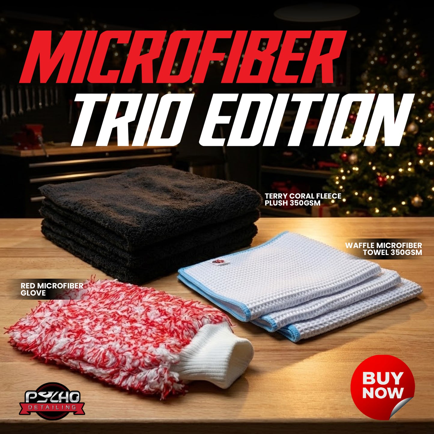 Microfiber Trio Edition Sample Set - Psycho Detailing
