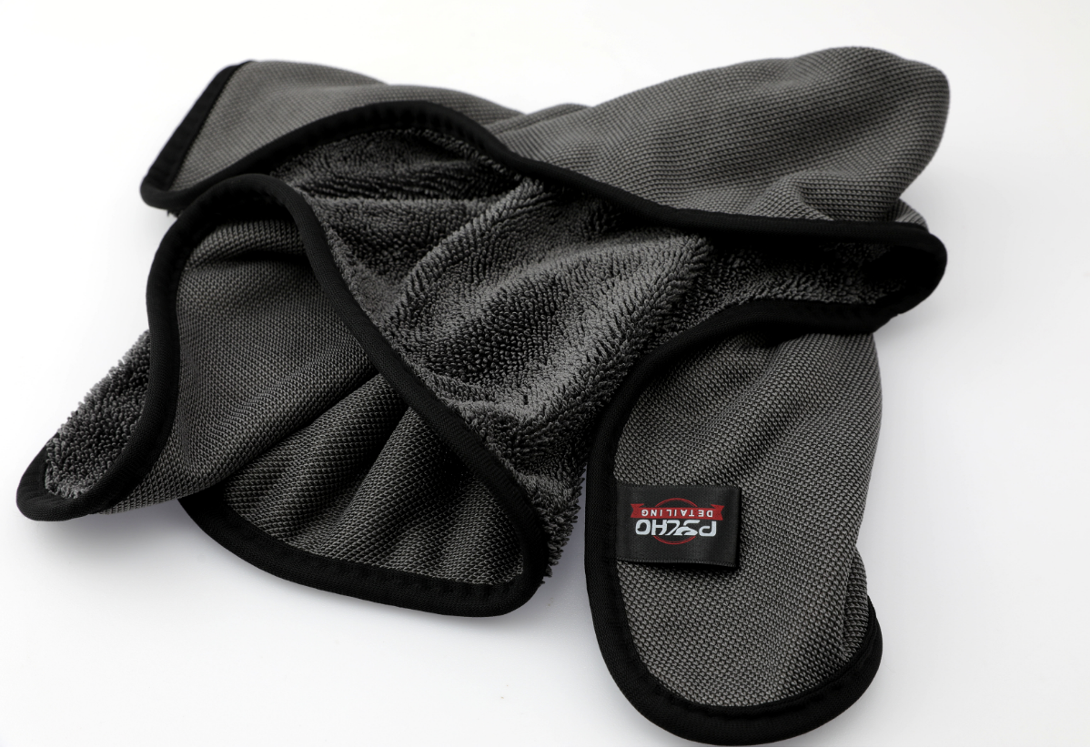 Premium Twist Loop Microfiber Towel - 650 GSM Ultra Absorbent (40x60 cm, Pack of 2) - Psycho Detailing