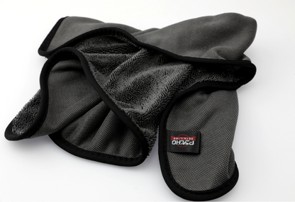 Premium Twist Loop Microfiber Towel - 650 GSM Ultra Absorbent (40x60 cm, Pack of 2) - Psycho Detailing