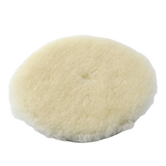 Premium White Wool Polishing Pad for Car Detailing – 100% Fine Wool Buffing Pad