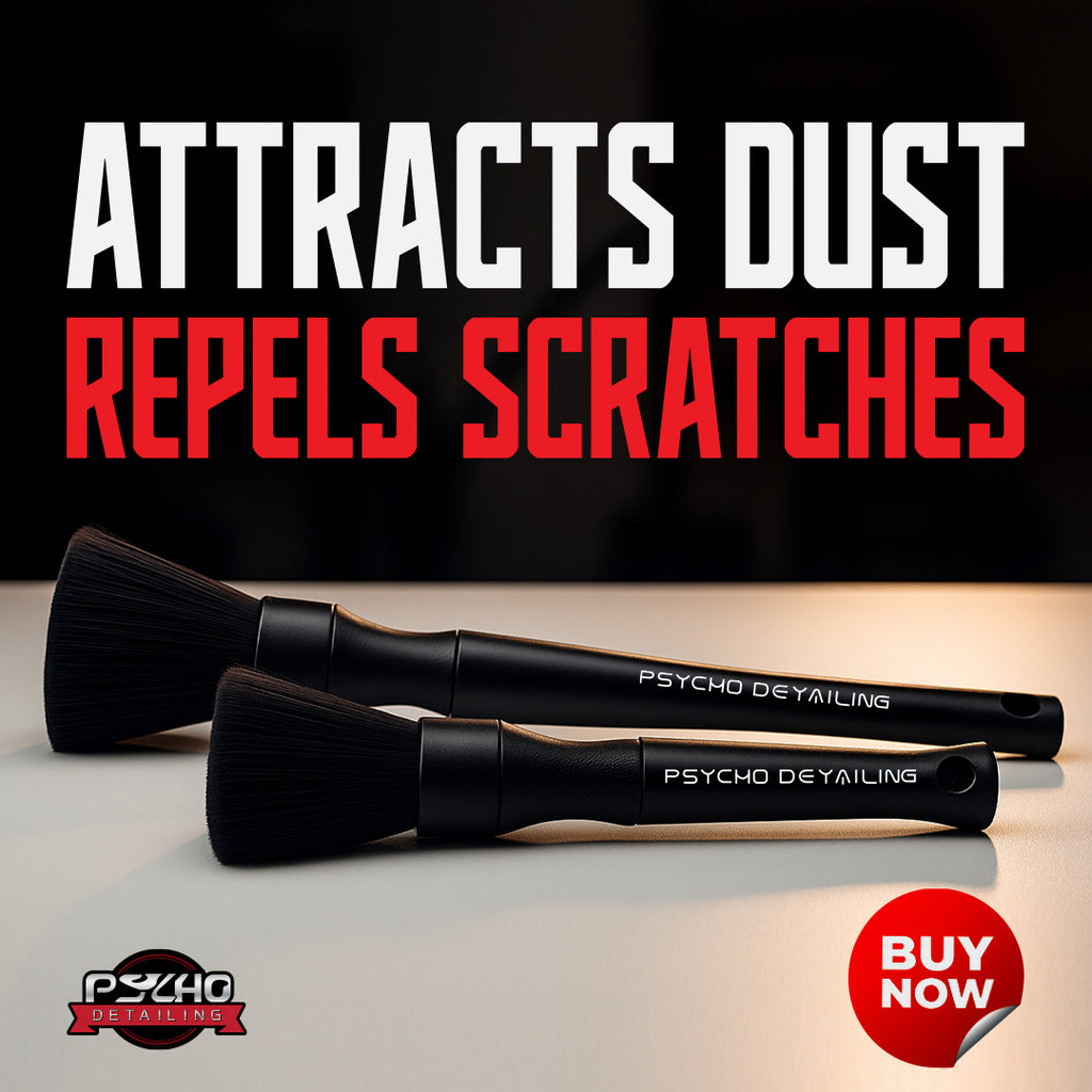 Ultra-Soft Detailing Brush Duo by Psycho Detailing - Electrostatic Scratch-Safe Cleaning - Psycho Detailing