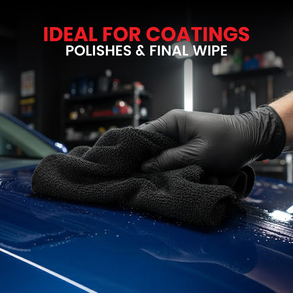 Premium Twist Loop Microfiber Towel - 650 GSM Ultra Absorbent (40x60 cm, Pack of 2) - Psycho Detailing