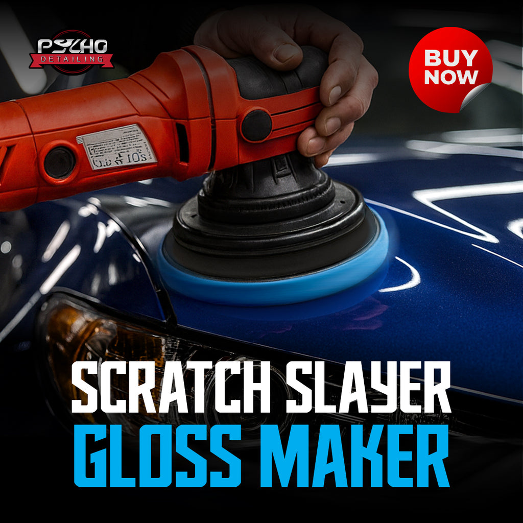 Psycho Detailing Blue Foam Cutting Pad – Heavy-Duty Paint Correction & Scratch Removal - Psycho Detailing