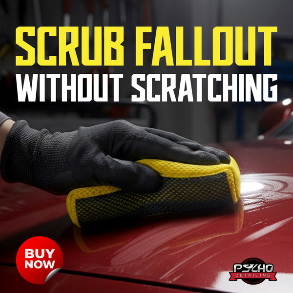 Psycho Detailing Clay Scrubber Block - Color-Coded 2-Pack (Yellow & Blue) - Psycho Detailing