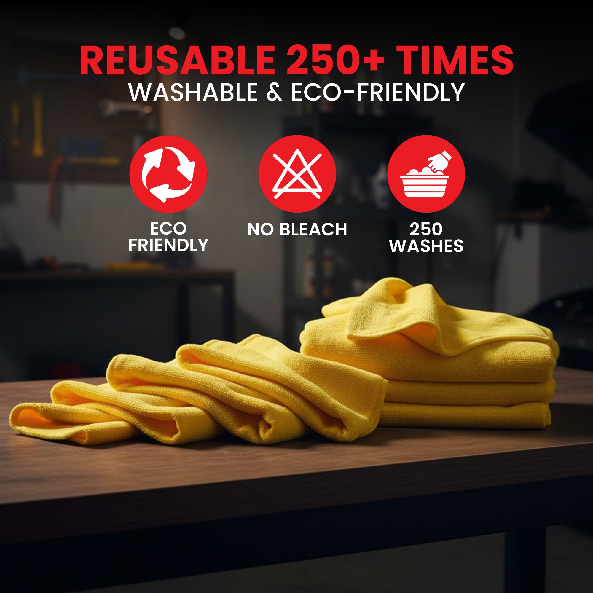 Psycho Detailing Premium Warp Edgeless Microfiber Towel - 300GSM Scratch-Free (40.6x40.6 cm) - Psycho Detailing