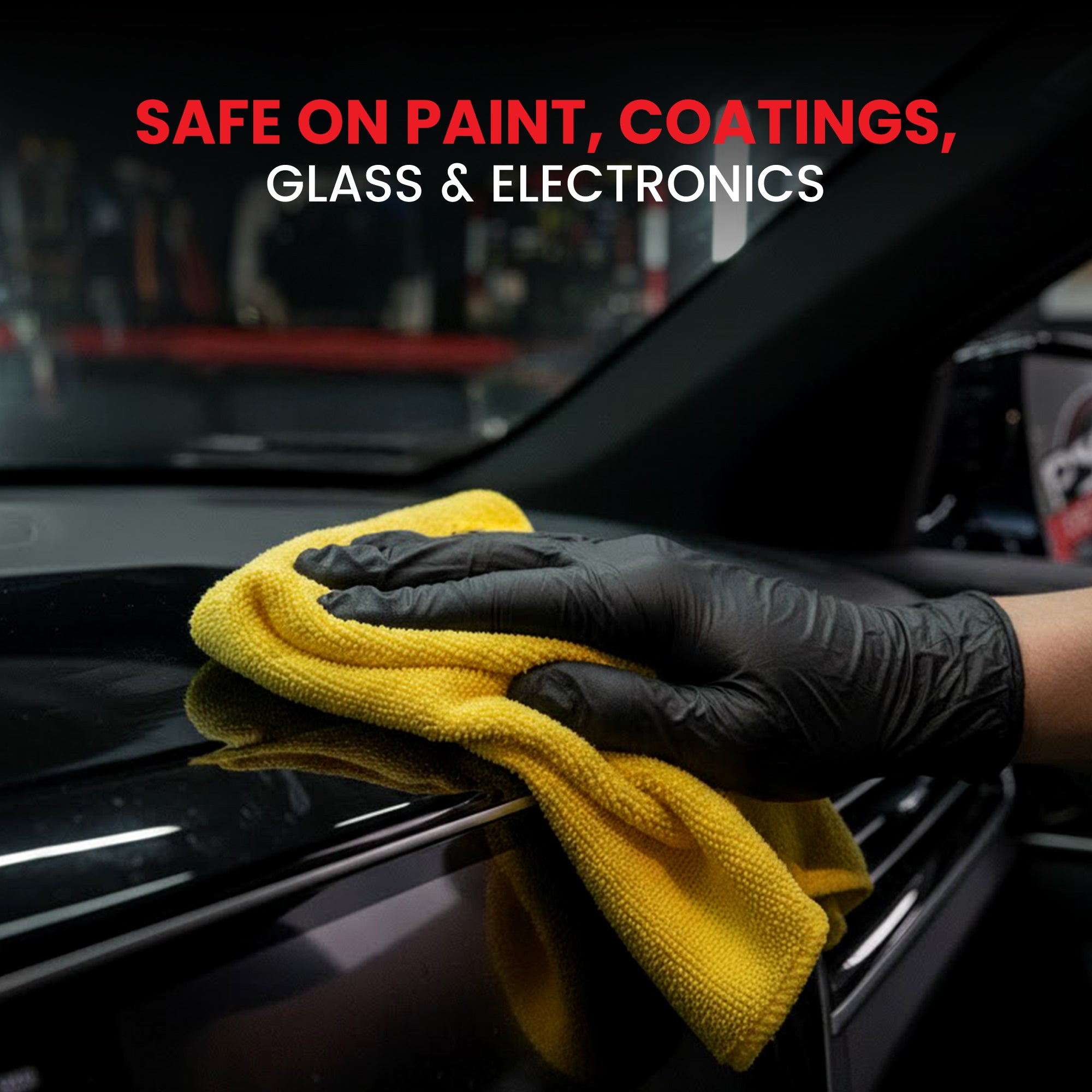 Psycho Detailing Premium Warp Edgeless Microfiber Towel - 300GSM Scratch-Free (40.6x40.6 cm) - Psycho Detailing