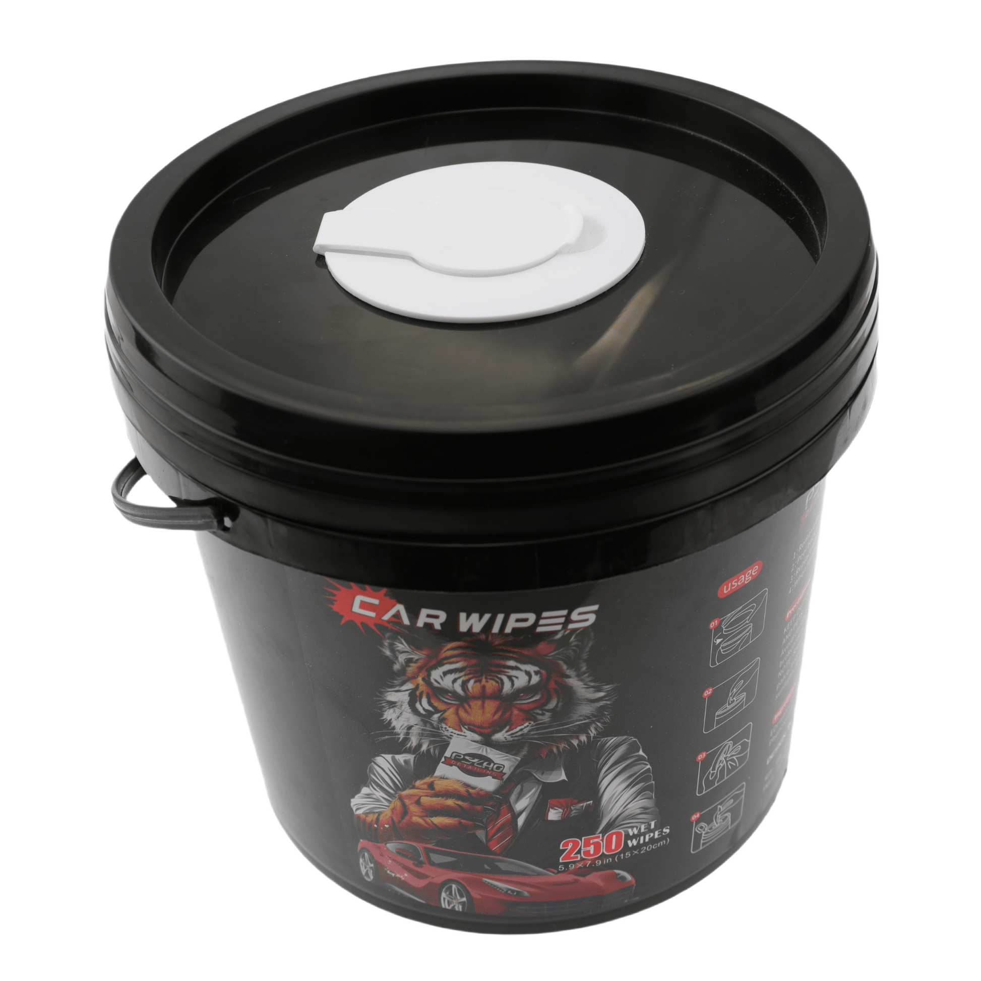 Psycho Detailing Car Interior Cleaning Wipes - 250 Pack with UV Protection - Psycho Detailing