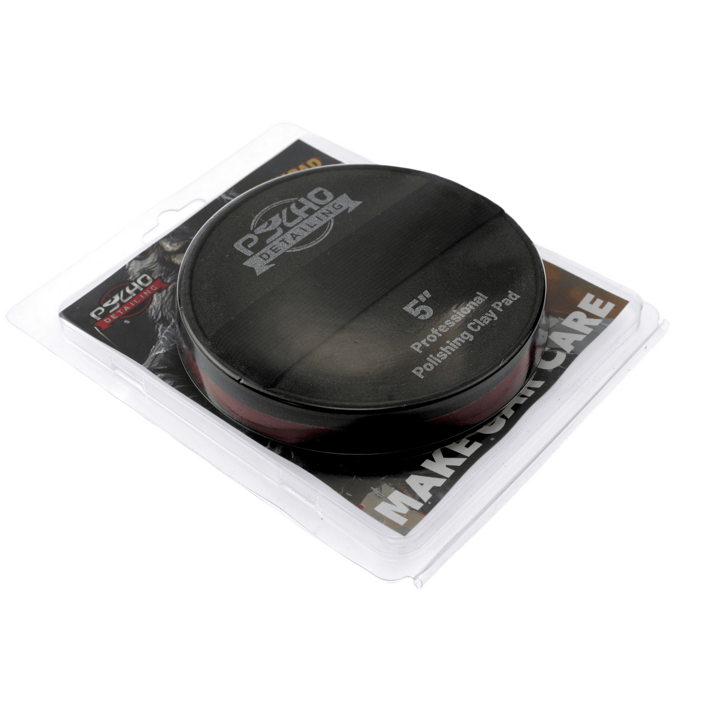 Psycho Detailing Clay Scrubber Pad with Hand-Strap Applicator - 5 Inch Synthetic Clay Alternative - Psycho Detailing