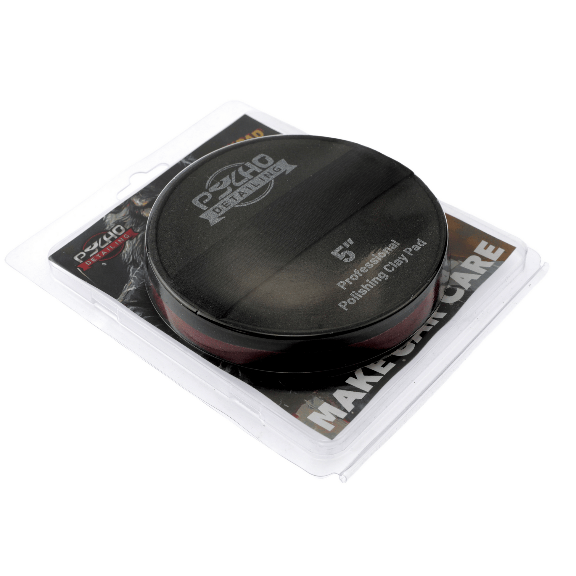 Psycho Detailing Clay Scrubber Pad with Hand-Strap Applicator - 5 Inch Synthetic Clay Alternative - Psycho Detailing