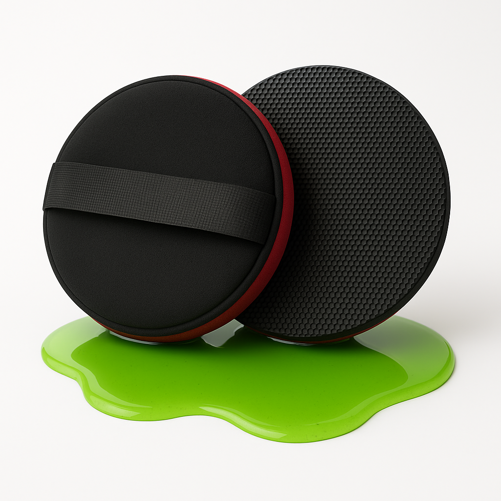 Psycho Detailing Clay Scrubber Pad with Hand-Strap Applicator - 5 Inch Synthetic Clay Alternative - Psycho Detailing