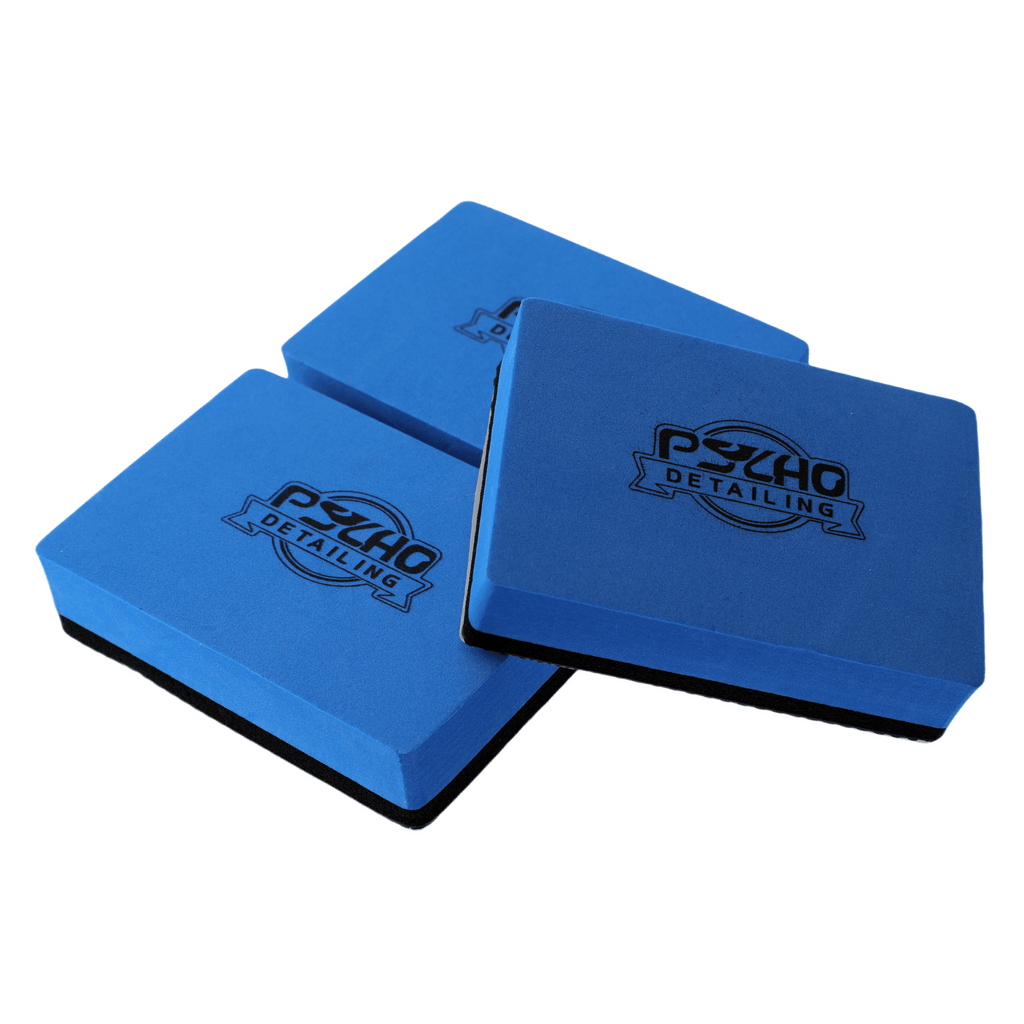 Psycho Detailing EVA Clay Sponge Block - Tri-Color 3-Pack for Professional Surface Decontamination - Psycho Detailing