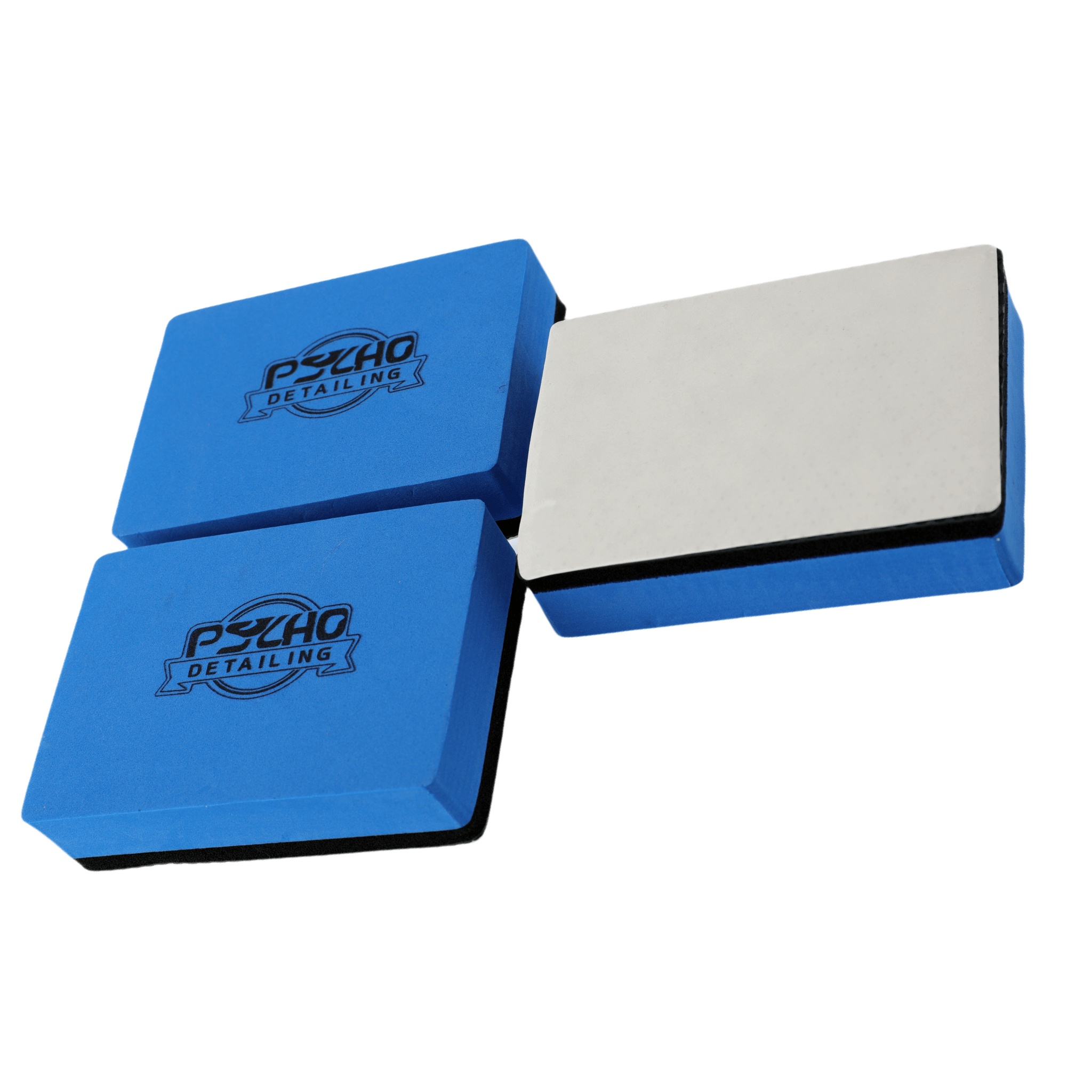 Psycho Detailing EVA Clay Sponge Block - Tri-Color 3-Pack for Professional Surface Decontamination - Psycho Detailing