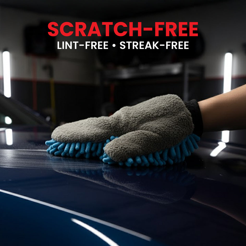 Psycho Detailing Microfiber Gloves - Precision Cleaning & Detailing Gloves (27x21 cm) - Psycho Detailing