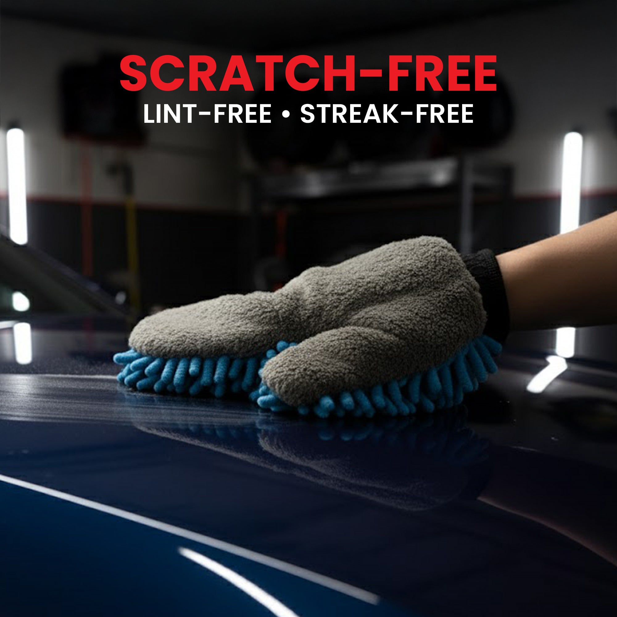 Psycho Detailing Microfiber Gloves - Precision Cleaning & Detailing Gloves (27x21 cm) - Psycho Detailing