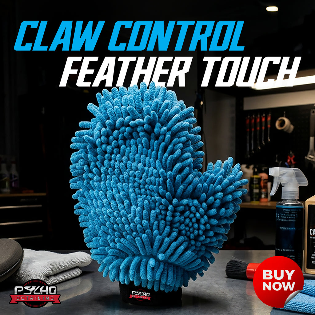 Psycho Detailing Microfiber Gloves - Precision Cleaning & Detailing Gloves (27x21 cm)