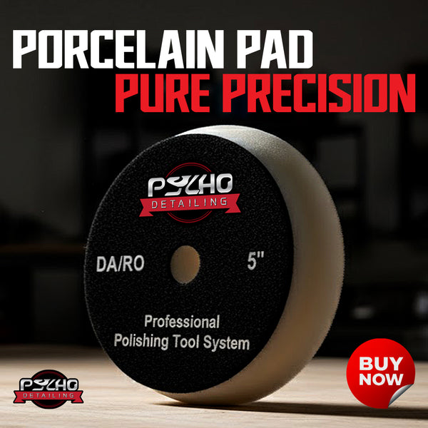 Psycho Detailing White Foam Polishing Pad - Professional Swirl & Scratch Removal - Psycho Detailing