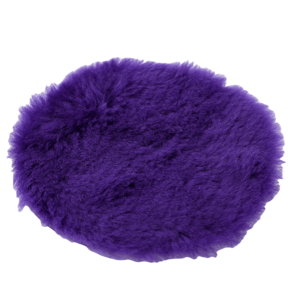 Psycho Detailing Purple Wool Polishing Pad – 100% Natural Wool for One-Step Paint Correction - Psycho Detailing