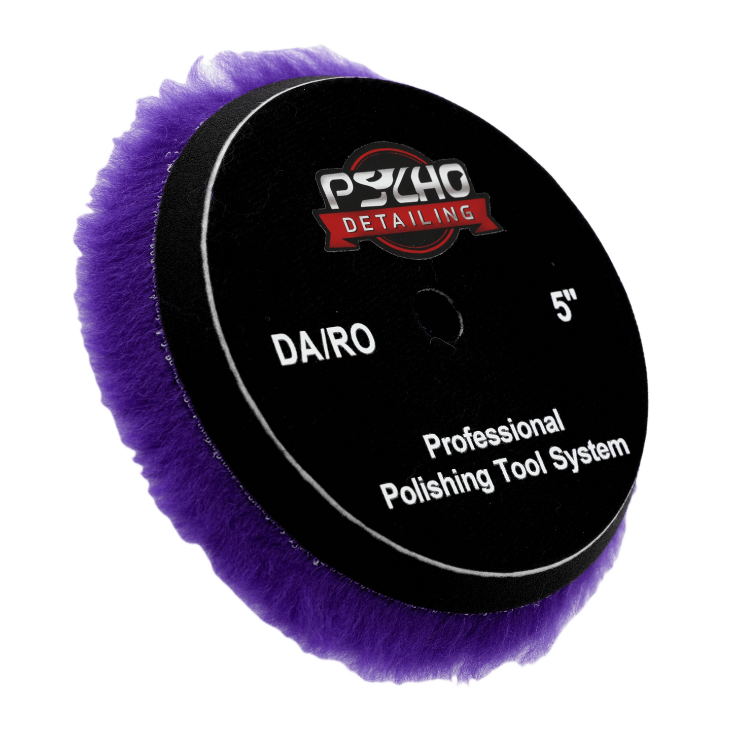 Psycho Detailing Purple Wool Polishing Pad – 100% Natural Wool for One-Step Paint Correction - Psycho Detailing