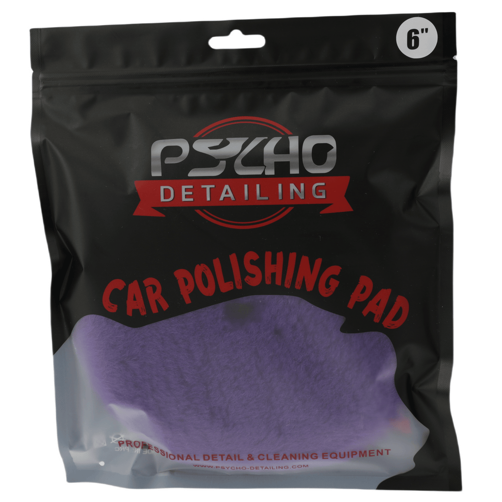 Psycho Detailing Purple Wool Polishing Pad – 100% Natural Wool for One-Step Paint Correction - Psycho Detailing