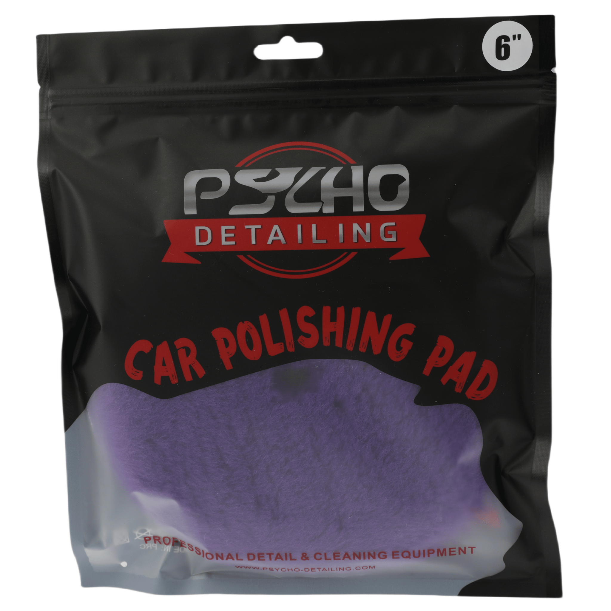 Psycho Detailing Purple Wool Polishing Pad – 100% Natural Wool for One-Step Paint Correction - Psycho Detailing