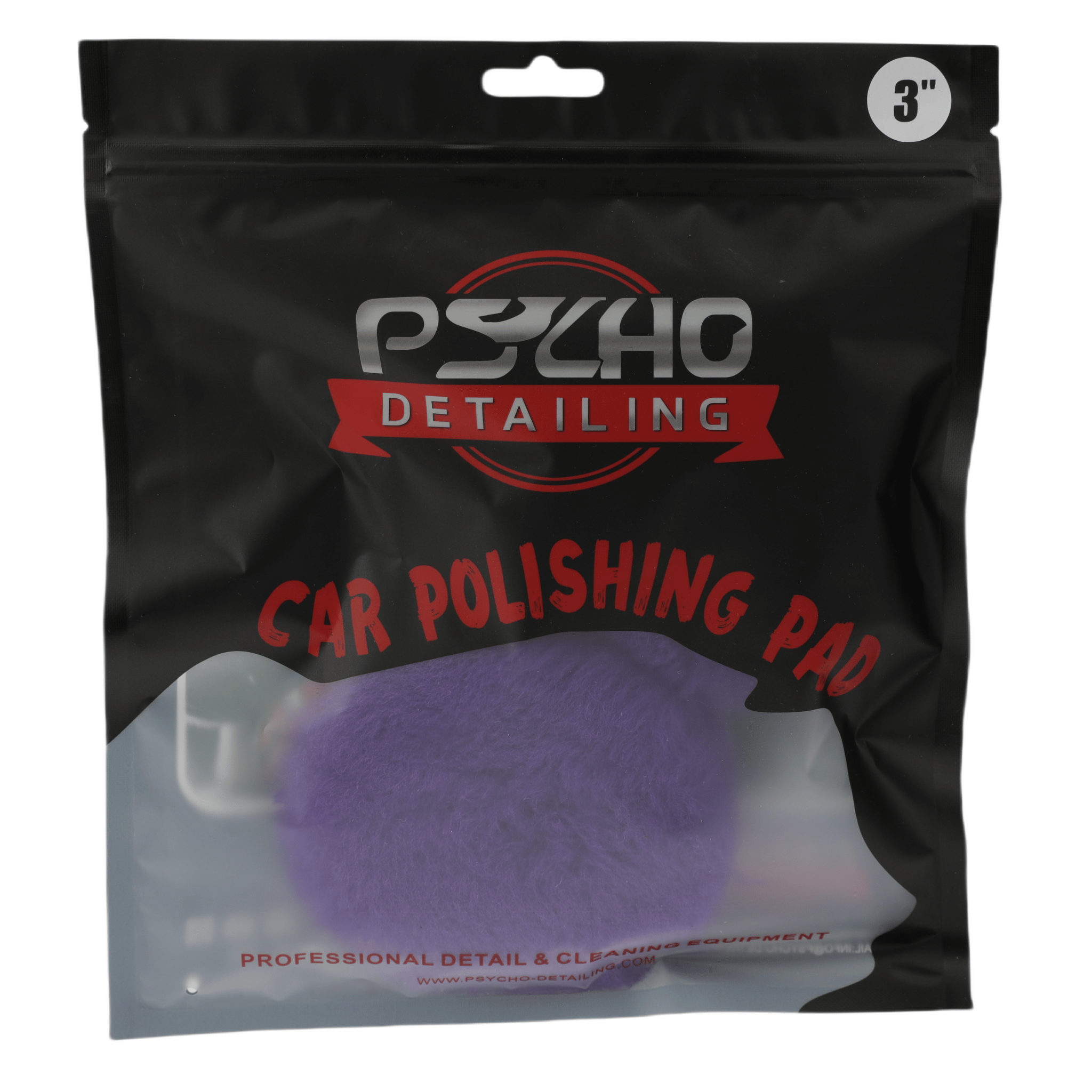 Psycho Detailing Purple Wool Polishing Pad – 100% Natural Wool for One-Step Paint Correction - Psycho Detailing