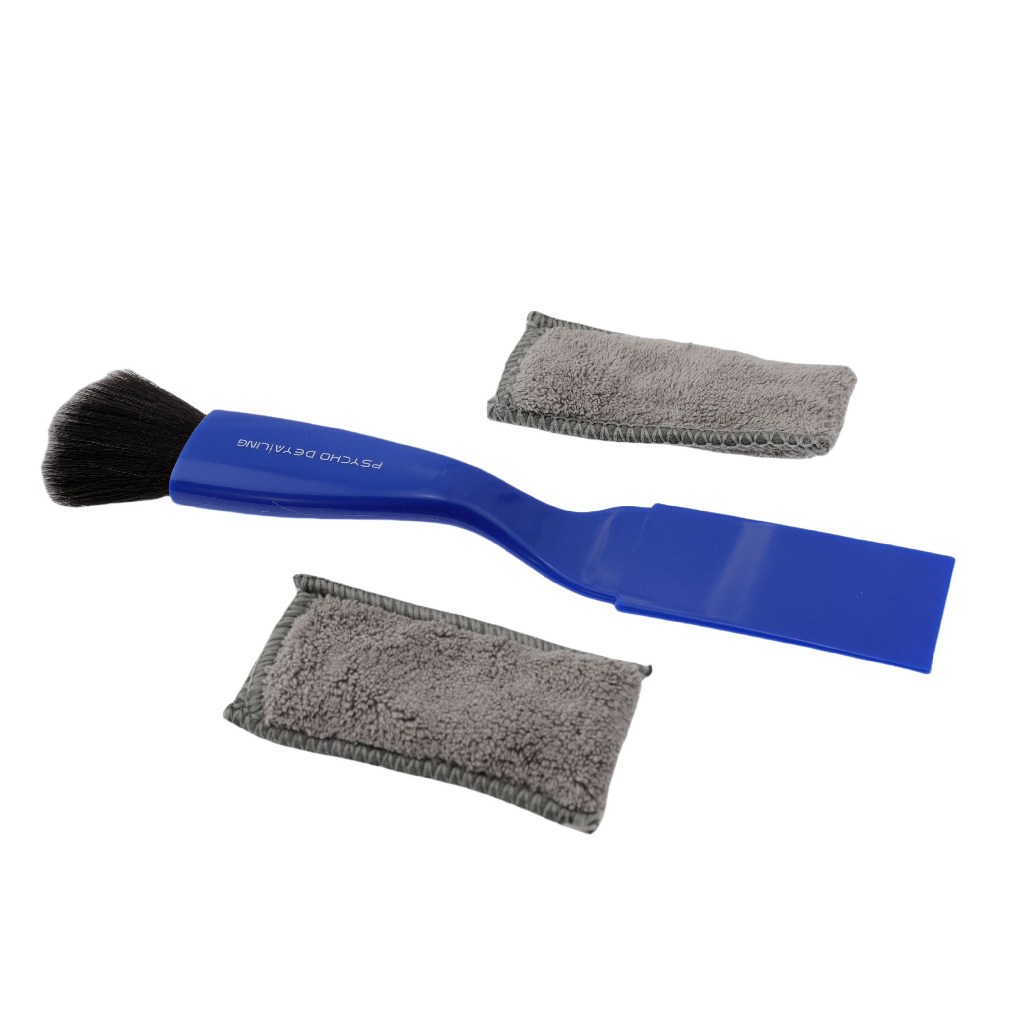 Car Interior Cleaning Brush - Dual-Head Scratch-Safe Design with Removable Microfiber & Bristle Heads - Psycho Detailing