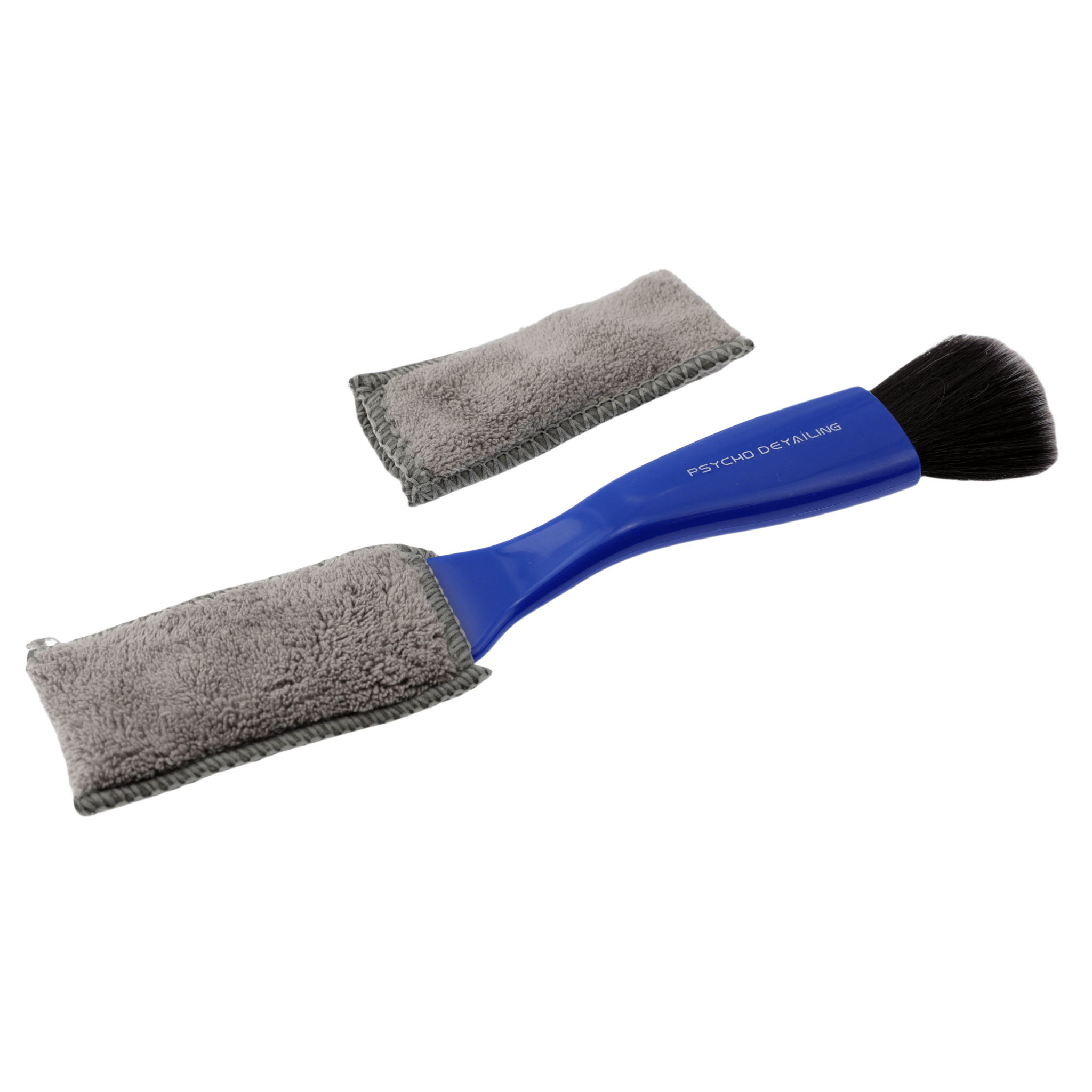 Car Interior Cleaning Brush - Dual-Head Scratch-Safe Design with Removable Microfiber & Bristle Heads - Psycho Detailing